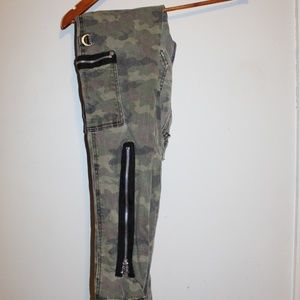 Royal Bones Jeans - Camo Skinny Jeans with Accent Zippers Royal Bones Royal Bones Jeans - Camo Skinny Jeans with Accent Zippers Royal Bones